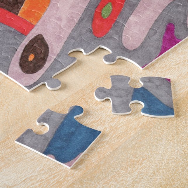 Puzzle "Fred the Cosmic Worm" Abstract Art (Côté)