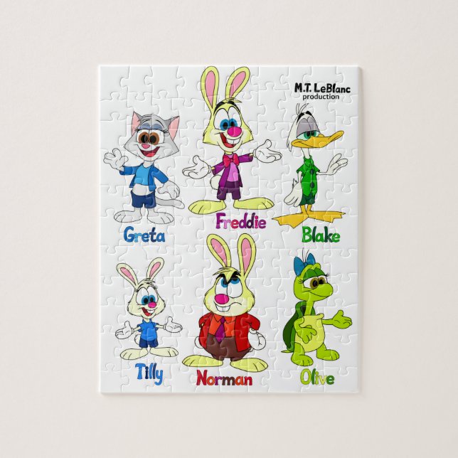 Puzzle Freddie Bunny & Friends  (Vertical)