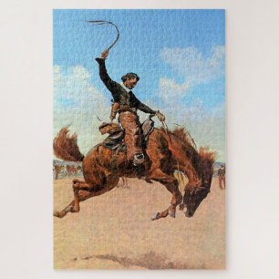 Puzzle Frederic Remington Western Art “The Buck Jumper”