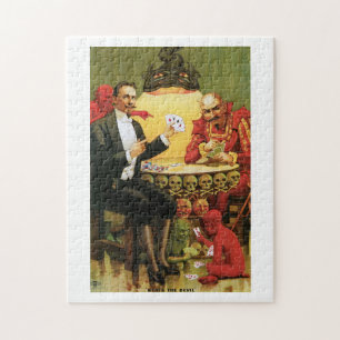 Puzzle Fredrik Le Grand ~ Magicien Magie Vintage