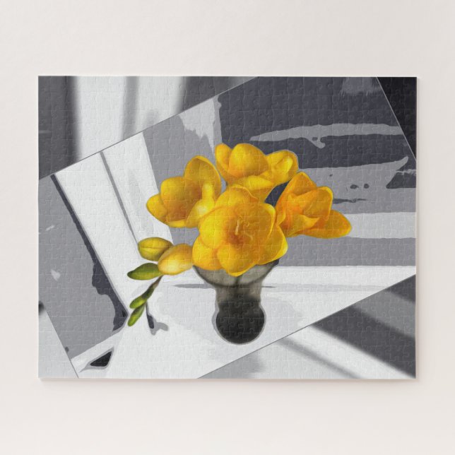 Puzzle Freesia jaune (Horizontal)