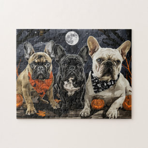 Puzzle French Bulldog Halloween Ensorcelant