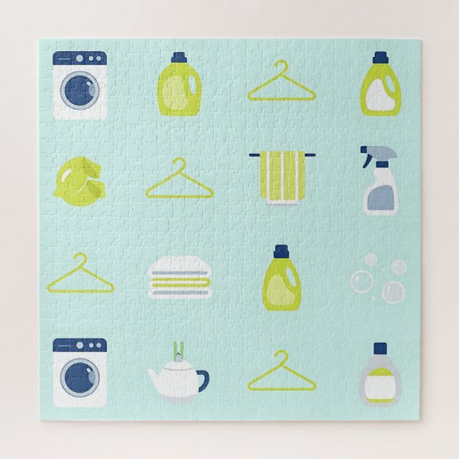 Puzzle Fresh Laundry Day Pattern (Vertical)