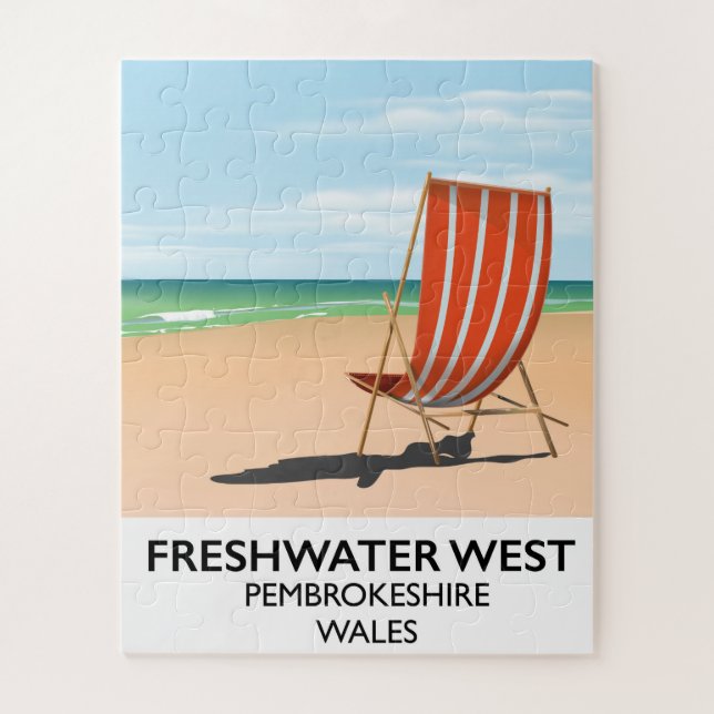 Puzzle Freshwater West Pembrokeshire Pays de Galles (Vertical)