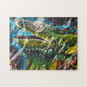 Puzzle Fresque de l'iguane mexicain à Playa Del Carmen
