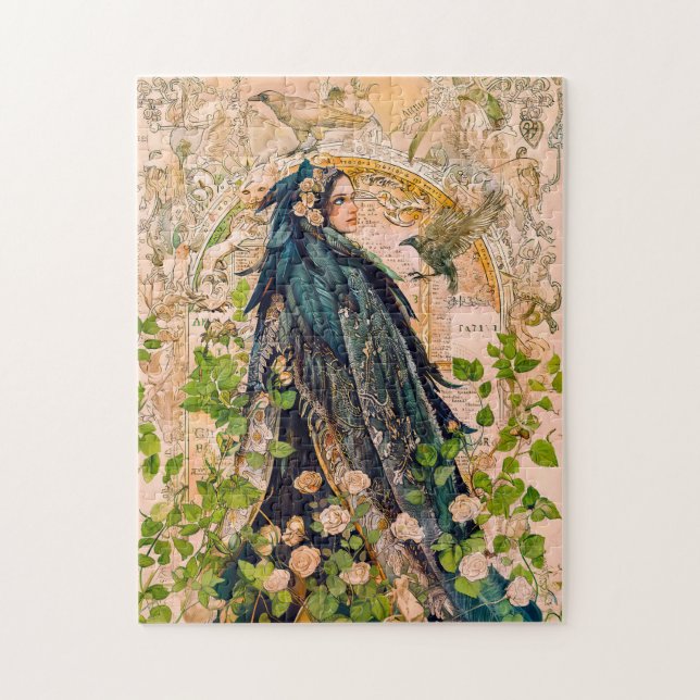 Puzzle Freyja Déesse en Manteau de Faucon (Vertical)
