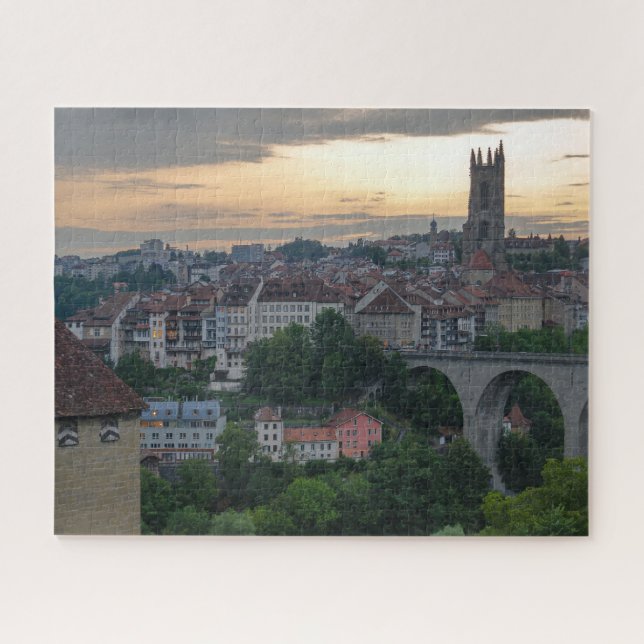 Puzzle Fribourg Sunset (Horizontal)