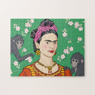 Puzzle Frida Kahlo Monkey Graphic