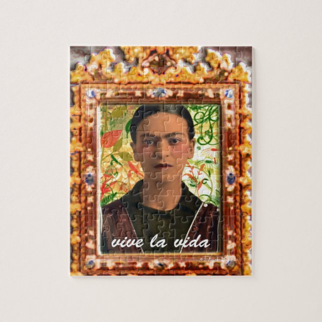 Puzzle Frida Kahlo Reflejando (Vertical)