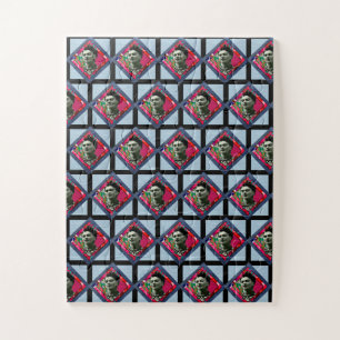 Puzzle Frida Kahlo Retro Pink Denim