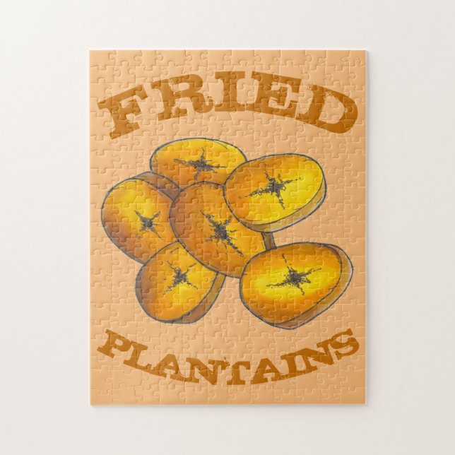 Puzzle Fried Plantains Jamaïcain Puerto Rican Cuisine (Vertical)
