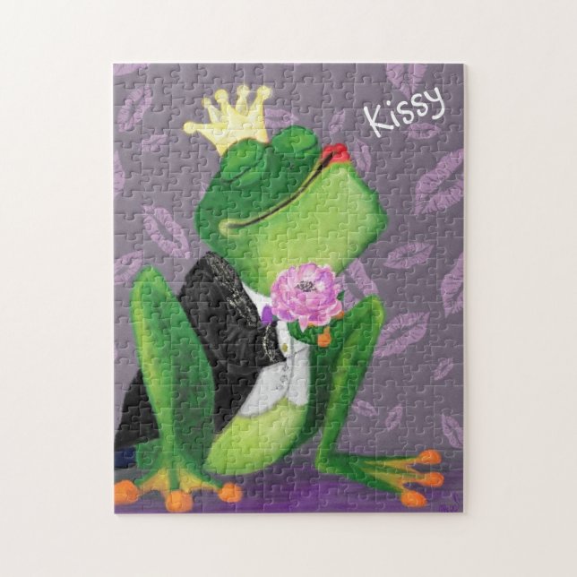 Puzzle Frog Prince - Kissy (Vertical)