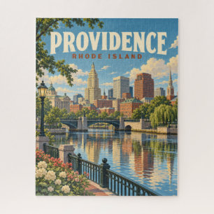Puzzle Front de rivière vintage Providence Rhode Island