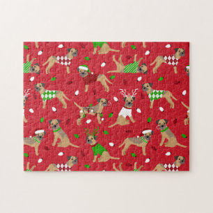 Puzzle Frontière de Noël Terrier