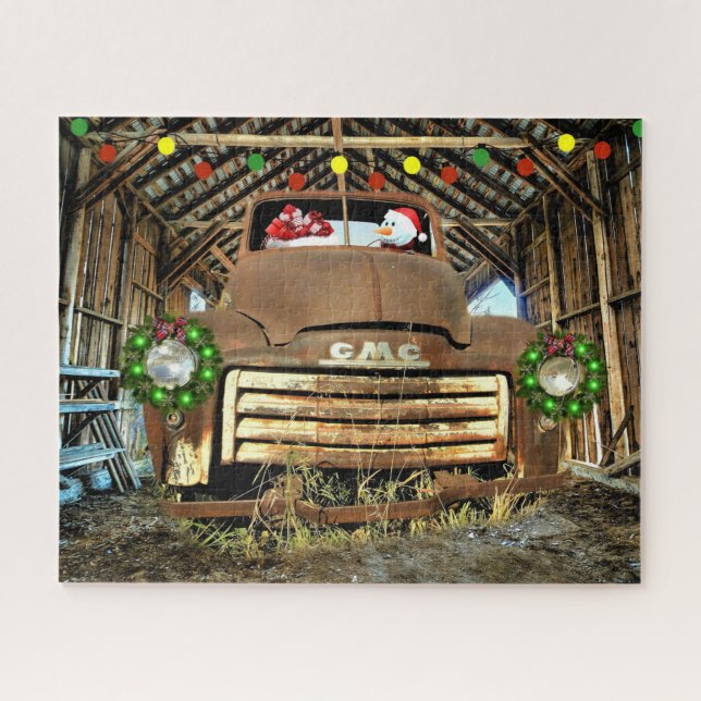 Puzzle Frosty's Vintage GMC Truck Christmas Run (Horizontal)