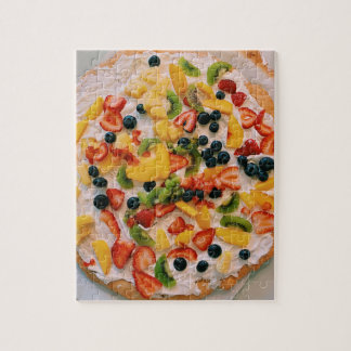 Puzzle Fruit Cookie Pizza