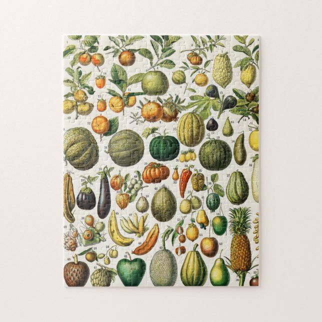 Puzzle Fruits and Vegetables (Vertical)