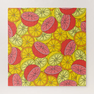 Puzzle Fruits d'agrumes Motif transparent