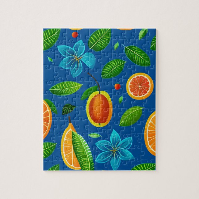 Puzzle Fruits et fleurs (Vertical)