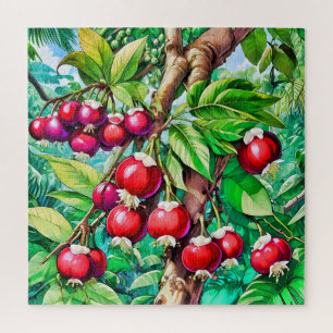 Puzzle Fruits rouge vif