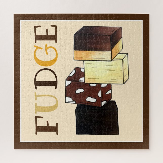 Puzzle Fudge Stack Confection Confection Sucres de confis (Vertical)