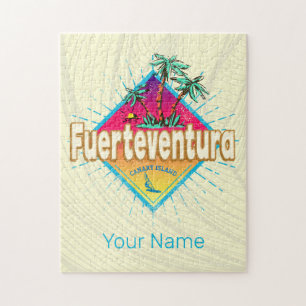 Puzzle Fuerteventura Surfer Canaries Vintage