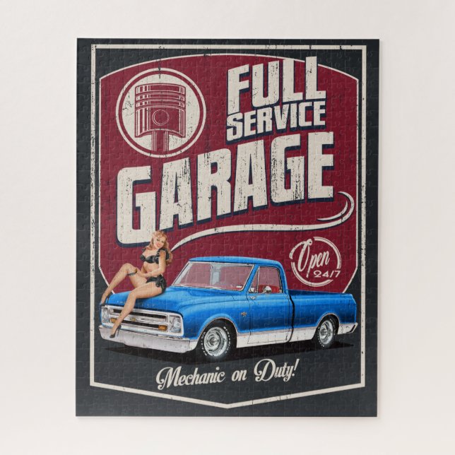 Puzzle Full Service Truck Garage (Vertical)