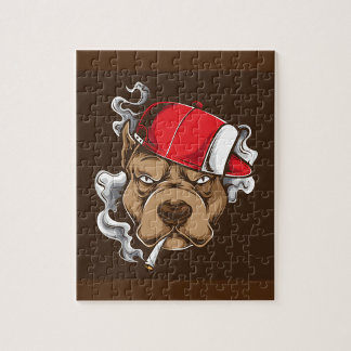 Puzzle Fumer le chien