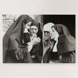 Puzzle Fumer les soeurs Photographie Vintage