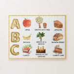 Puzzle Fun Alphabet ABC nom personnalisé<br><div class="desc">Un casse-tête éducatif amusant pour la famille — apprenez les ABC et apprenez quelque chose sur les légumes — comment ils grandissent et ce qu'ils peuvent devenir dans notre vie quotidienne. Je pense qu'il est important de grandir en pensant à la façon dont les choses se rapportent les unes aux...</div>