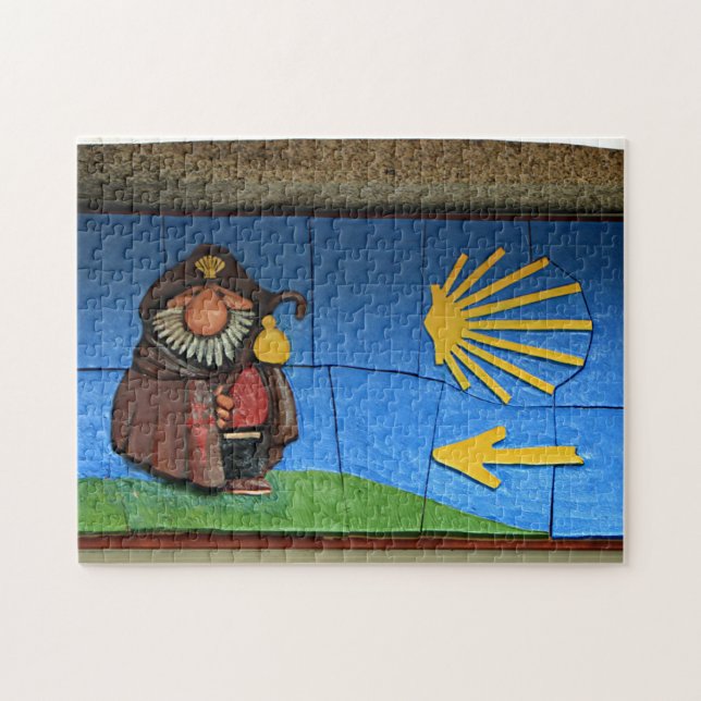 Puzzle Fun cartoon of St James, Santiago El Camino (Horizontal)