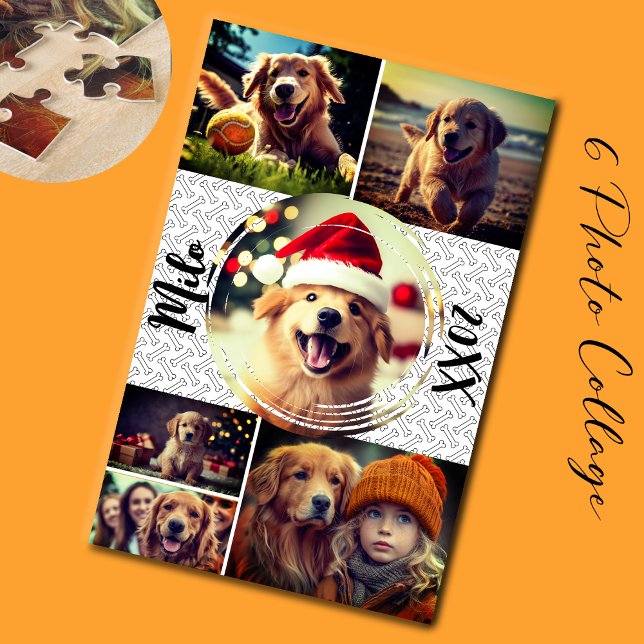Puzzle Fun Fun Furry Friend 6 Photo Collage (Dog Lover 6 Photo Collage)