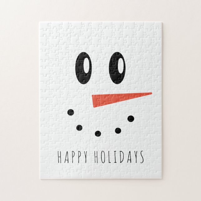 Puzzle Funky Christmas Snowman visage (Vertical)