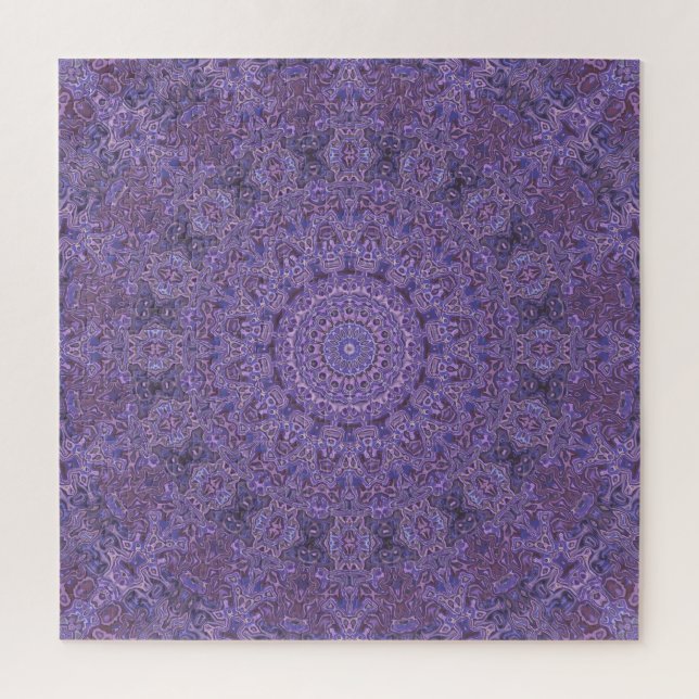 Puzzle Funky Pink and Purple Mandala (Vertical)