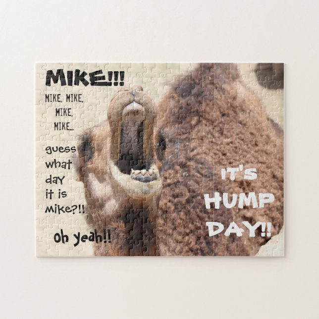 Puzzle Funny Camel "bosse day" Devinez quel jour c'est MI (Horizontal)