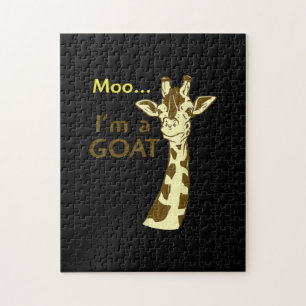 Puzzle Funny Confusing Giraffe Moo I
