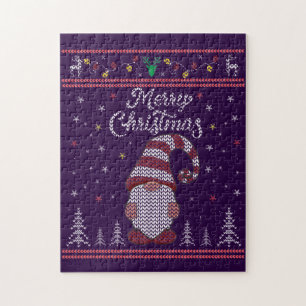 Puzzle Funny Gnome Joyeux Noël