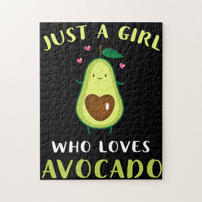 Puzzle Funny Just A Girl Who Loves Avocado (Vertical)