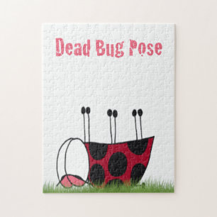 Puzzle Funny Ladybug Dead Bug Yoga Pose