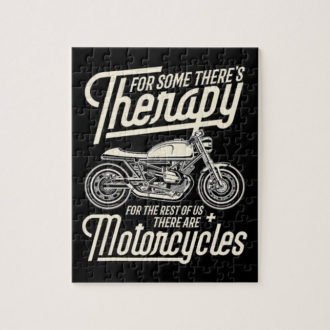Puzzle Funny Motorcycle Rider Rapy - Biker Cadeau (Vertical)