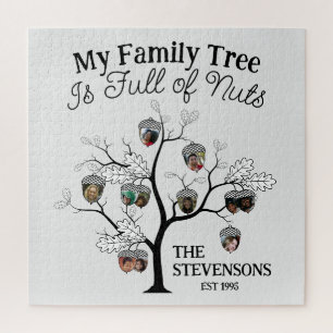 Puzzle Funny Photo Family Tree est plein de noix Noël