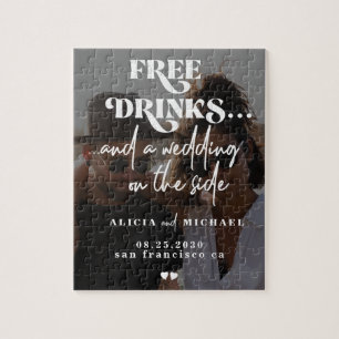 Puzzle Funny photo mariage moderne enregistrer la date