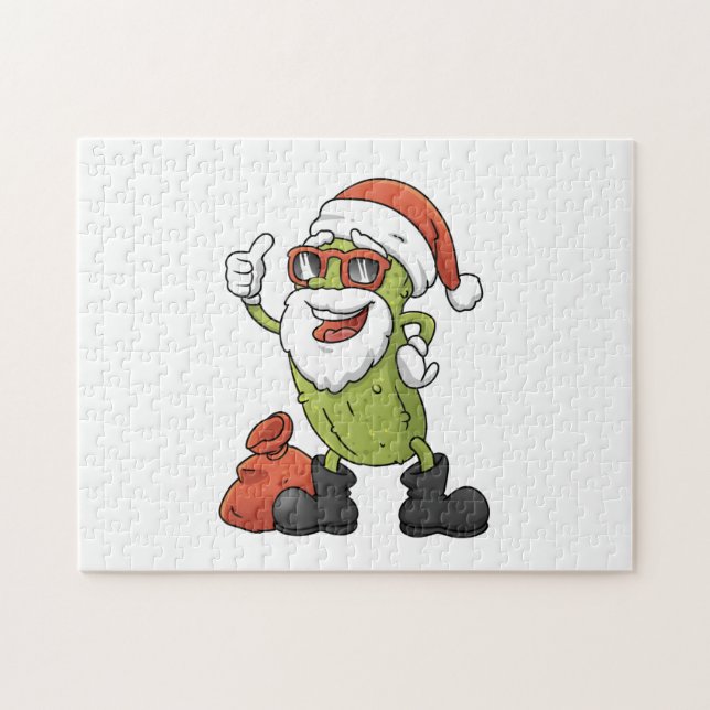 Puzzle Funny Pickle Santa Claus (Horizontal)