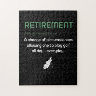 Puzzle Funny Retirement Golf - Retired Golfers Gift