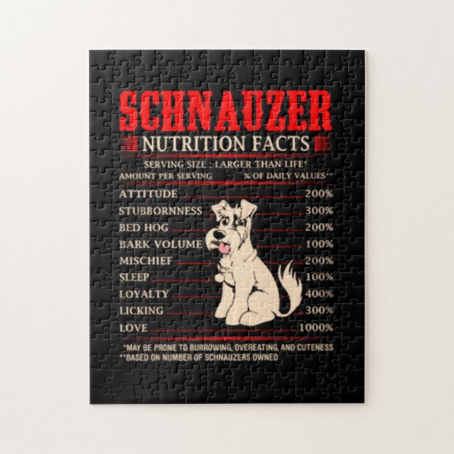 Puzzle Funny Schnauzer | Schnauzer (Vertical)