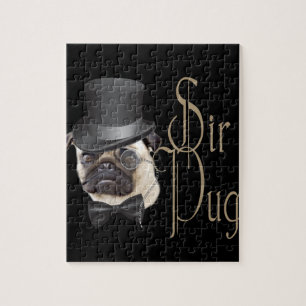 Puzzle Funny Top Hat Monocle Sir Carlin Chien