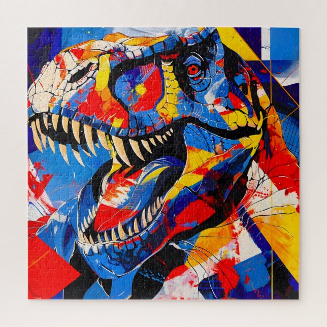 Puzzle Fusion de T-rex Dinosaur sauvage (Vertical)