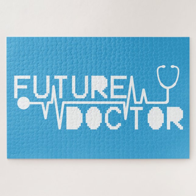 Puzzle Futur médecin medecine Stethoscope Mug (Horizontal)