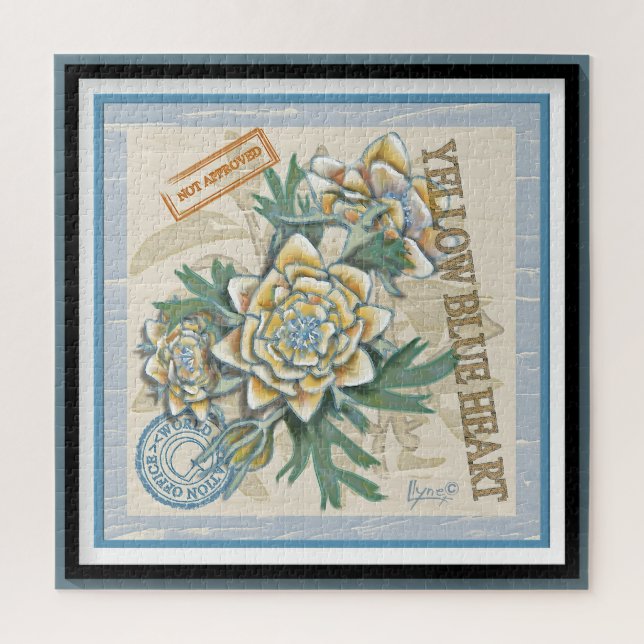 Puzzle G Bureau de la création Fleur jaune (Vertical)