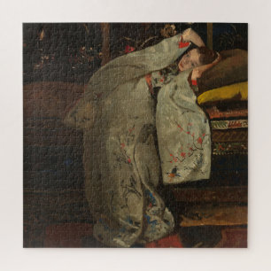 Puzzle G.H. Breitner, Girl in a White Kimono - Fine Art